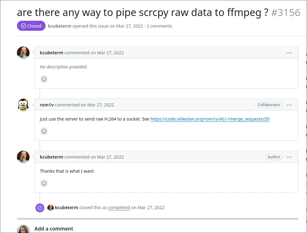 Piping Scrcpy to FFMPEG