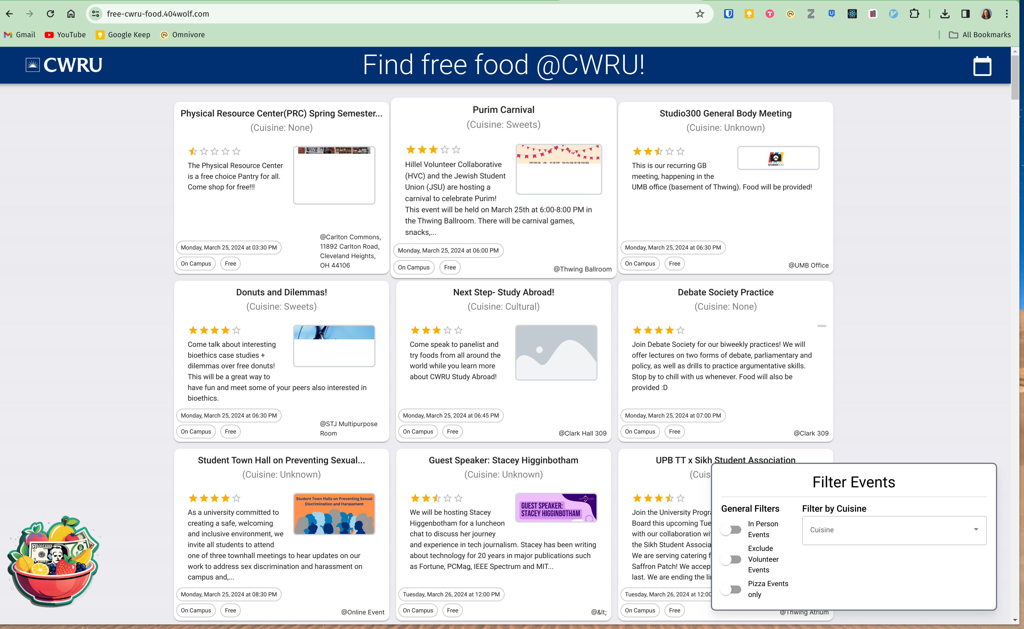 Main website
