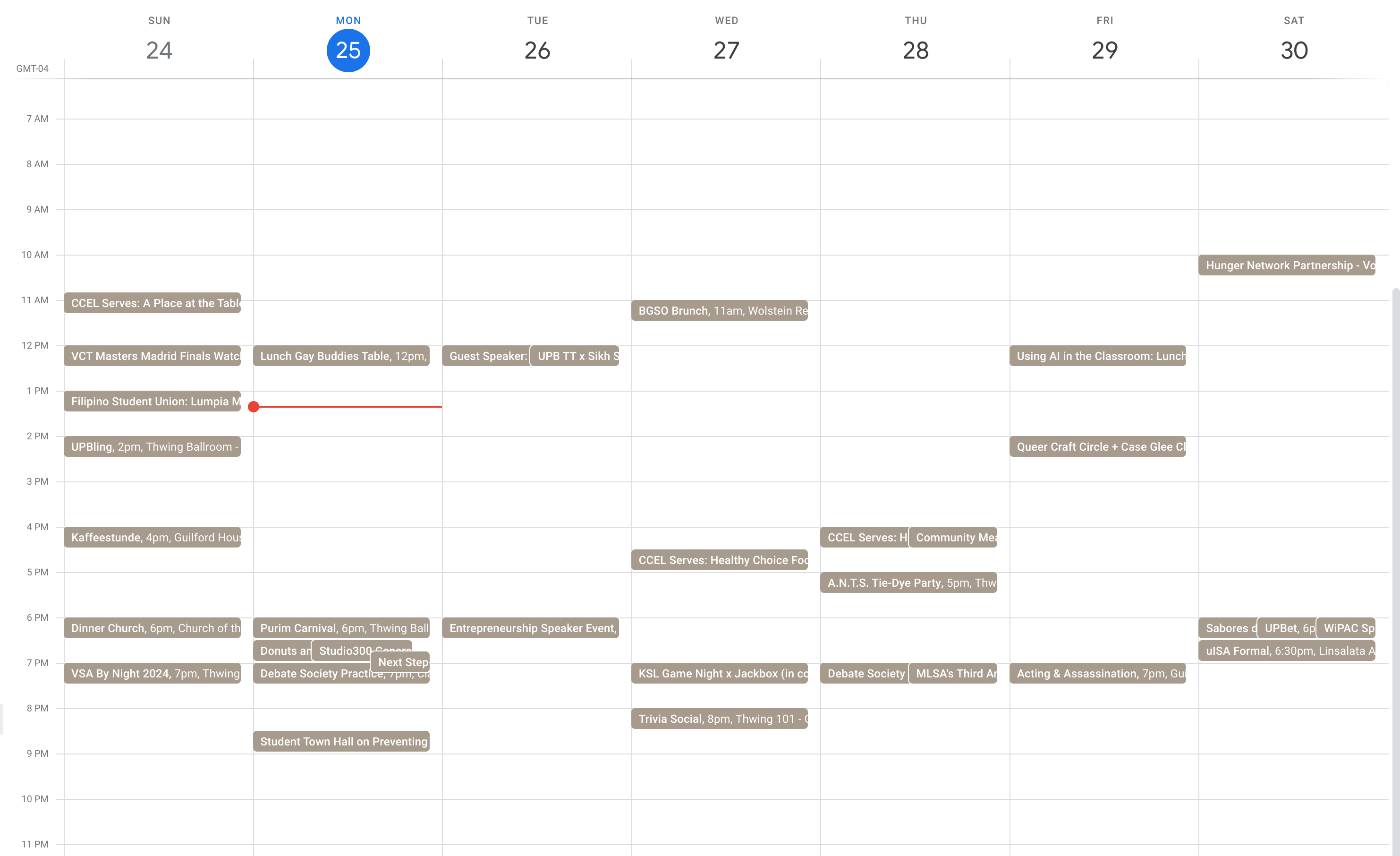 Google calendar integration