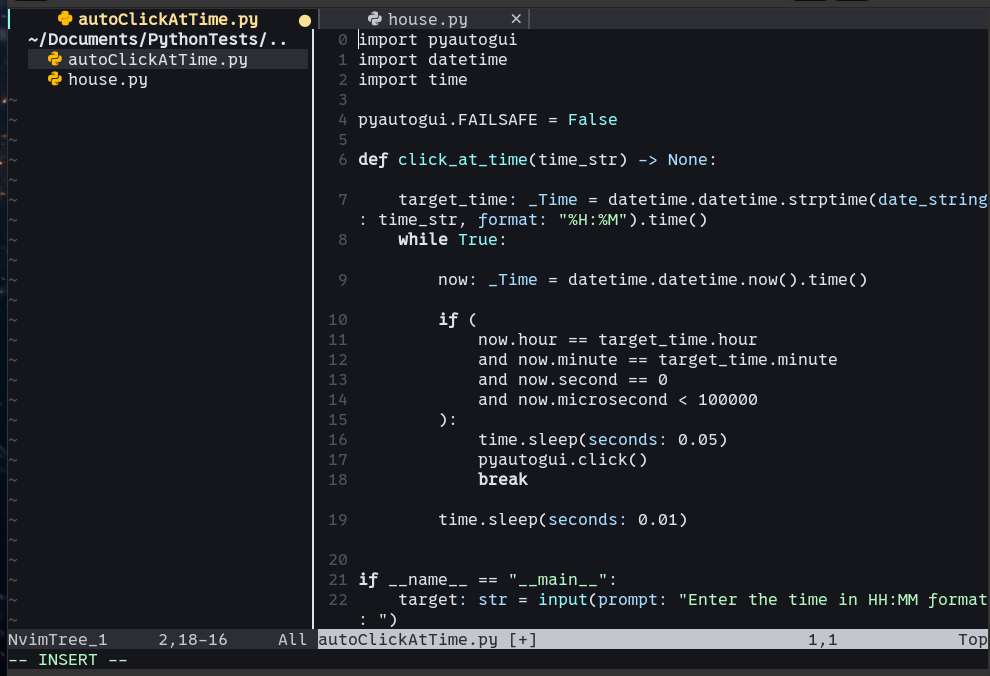 NVim With File Tree