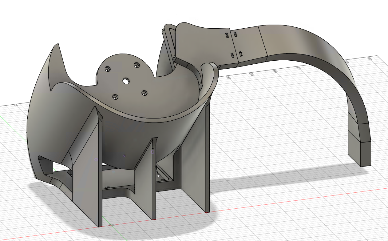 The original “drum to chute” design