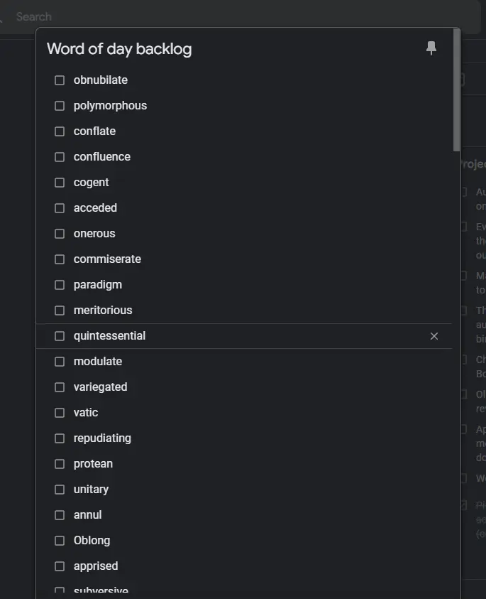 The backlog